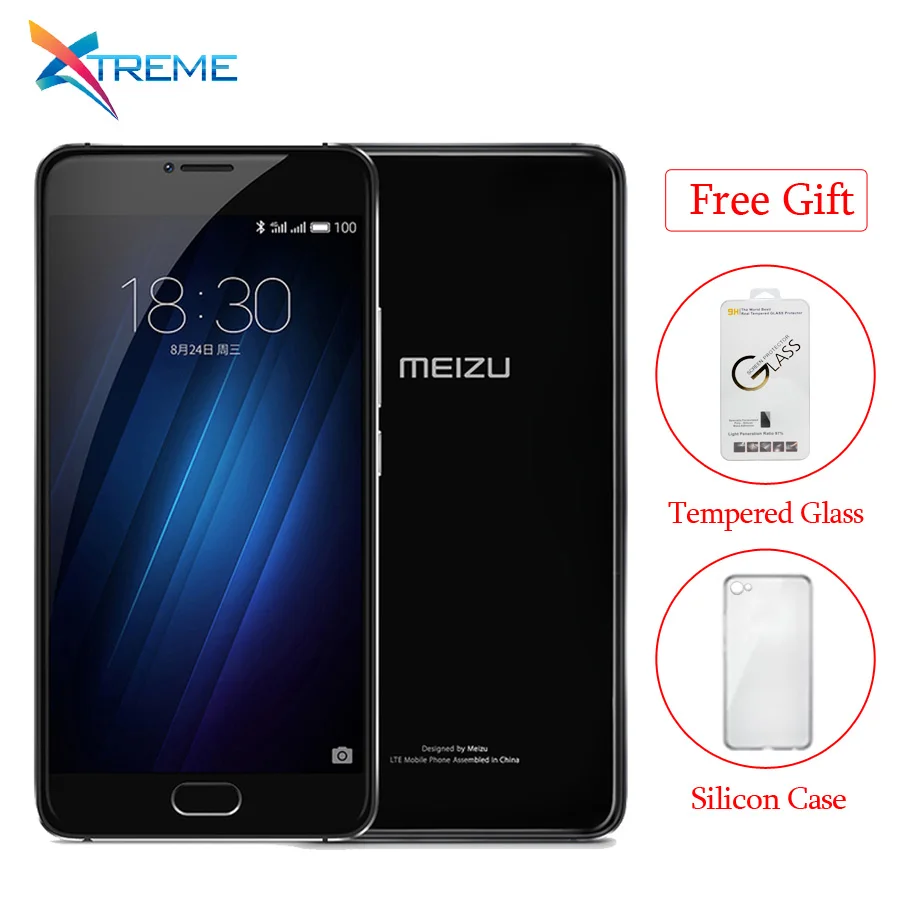 Оригинал Meizu U20 4 г LTE helio P10 Octa core 2 ГБ Оперативная память 16 Встроенная 5.5 &quotFHD 1920x1080 1.8