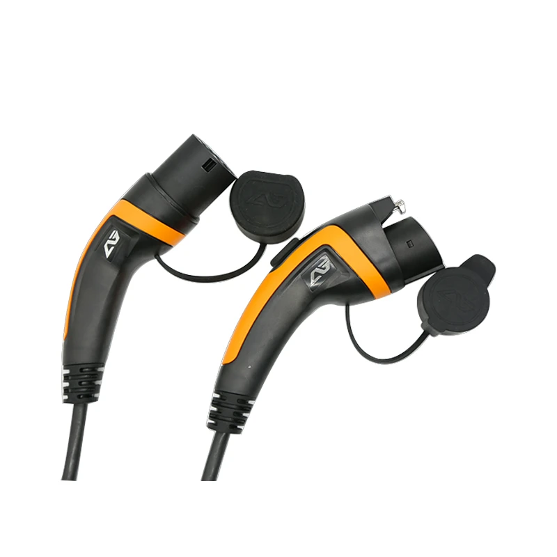 32A спиральный кабель J1772 Тип 1 до Тип 2 IEC62196 for EV зарядная станция с 5 метровый кабель TUV/UL одиночной фазы
