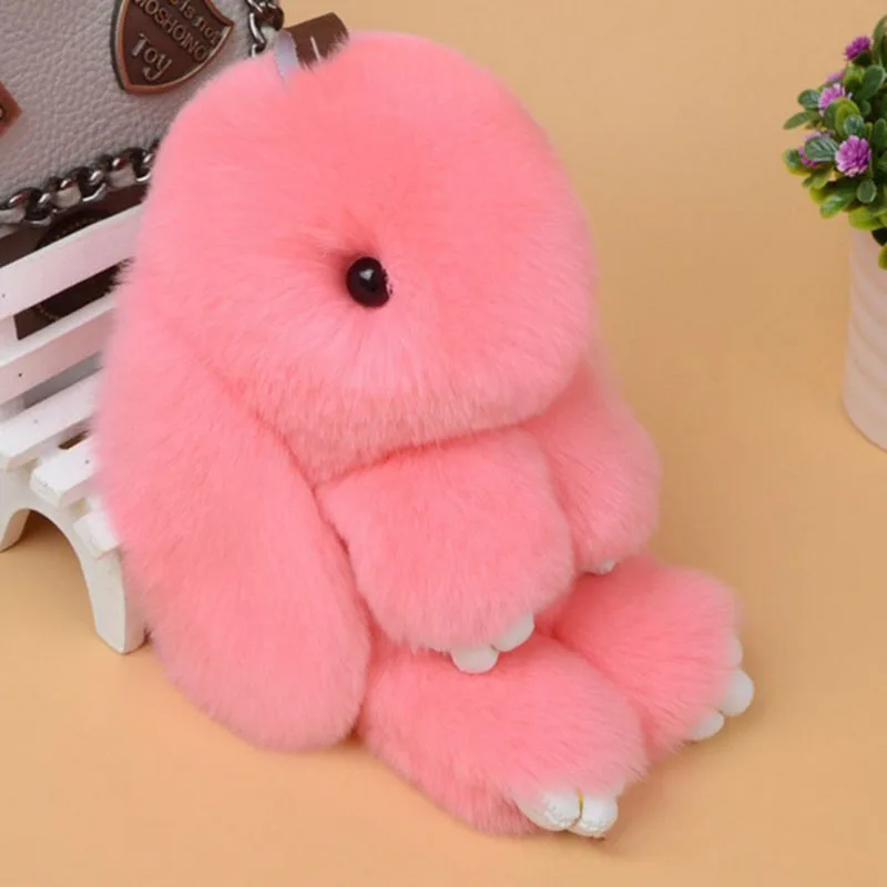 13cm 18cm di alta qualità Super Cute Fluffy Bunny Bag Pendant Lovely Play Real Life Dead Rabbit Kawaii Animal Toy MR142A