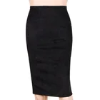 Юбка-карандаш YSDNCHI женская, замшевая модная до колен, с разрезом, на лето