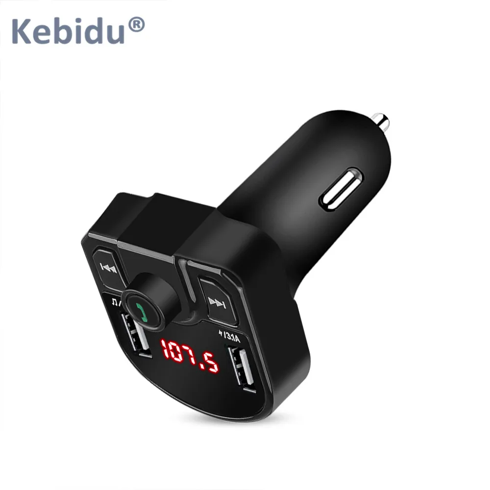 Автомобильное зарядное устройство с Bluetooth FM-передатчик mp3-плеер двойным