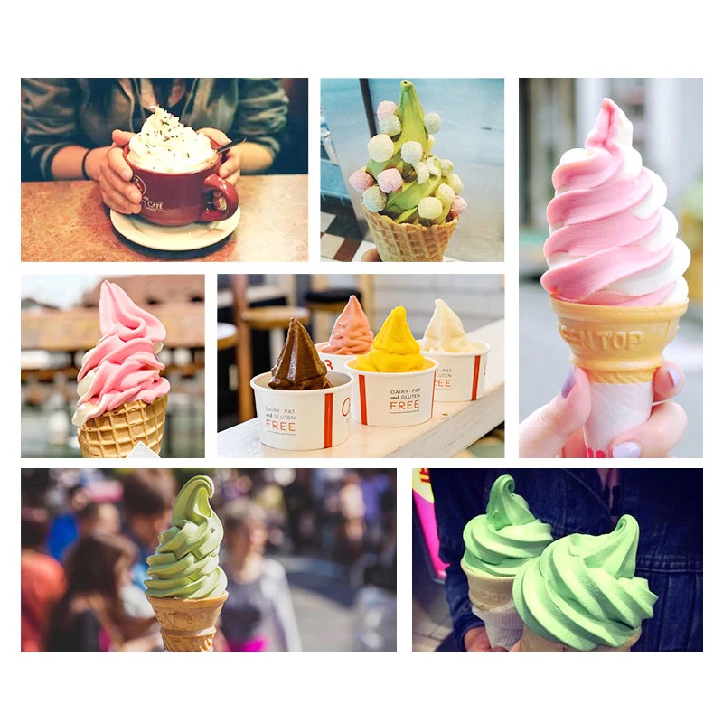 Аппарат для приготовления мягкого мороженого 2000 Вт 3 прибора из нержавеющей