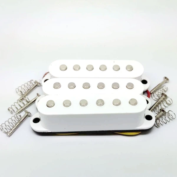 White Flat 1 комплект 3 шт. одна катушка Пикап для FD ST SQ электрогитары запчасти, Белый Чехол - Цвет: White Flat