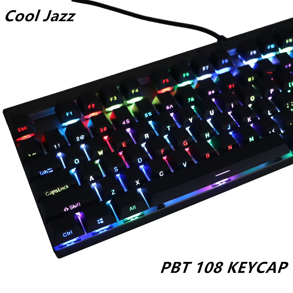 Двухсторонняя подсветка PBT108 просвечивающие полупрозрачные колпачки с