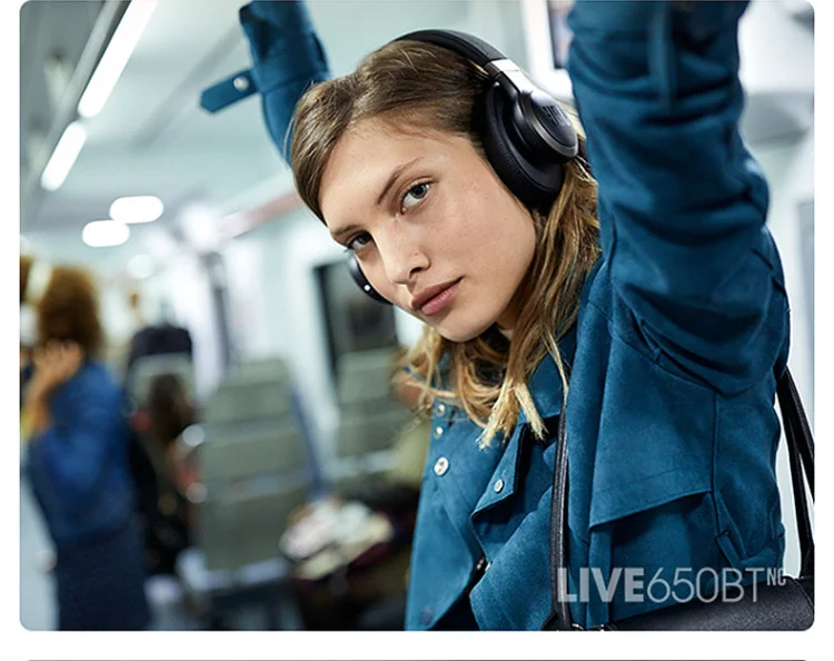 JBL LIVE 650BTNC наушники с автоматическим шумоподавлением AI Smart Voice Беспроводная bluetooth-гарнитура Проводные Игровые наушники для сотового телефона