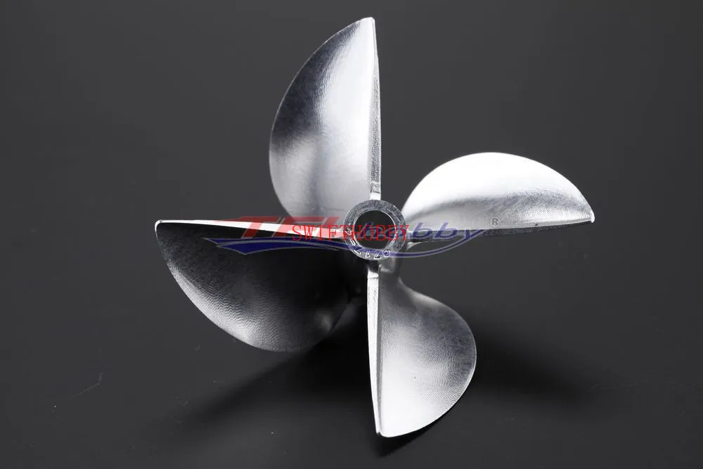 CNC 1/4 6 35 Алюминиевый Пропеллер D67mm с 4 лезвиями 6717 Prop P1.7 для радиоуправляемой