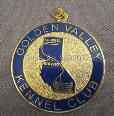 

factory price Custom American Kennel Club Medal coins cheap custom made Metal Enamel Medallion Golden custom hot sales gold coin