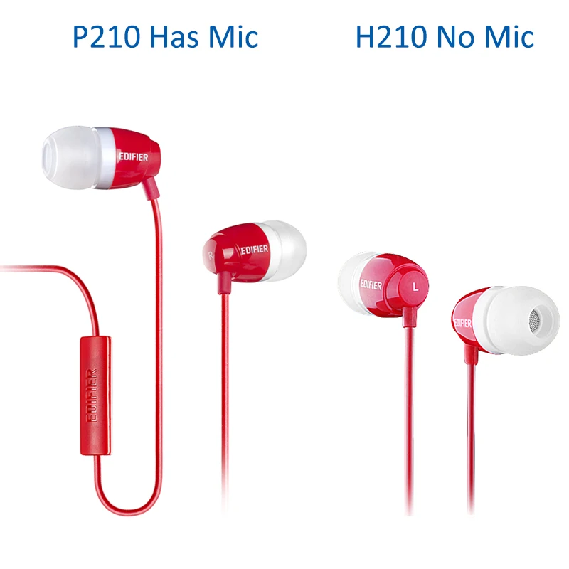 EDIFIER H210 P210 наушники вкладыши высокого качества производительность стерео