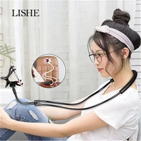 rotation long arms lazy neck phone holder stand for xiaomi iphone samsung desk dock mobile phone mount support cell phone stands