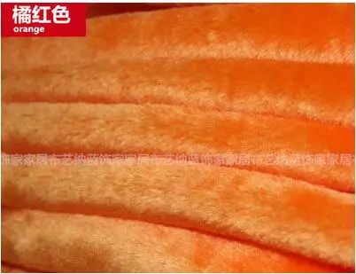 orange Роскошный простой цветной короткий ворс Забавный искусственный мех Ткань 14 мм 6" 170 cms материал - Цвет: orange