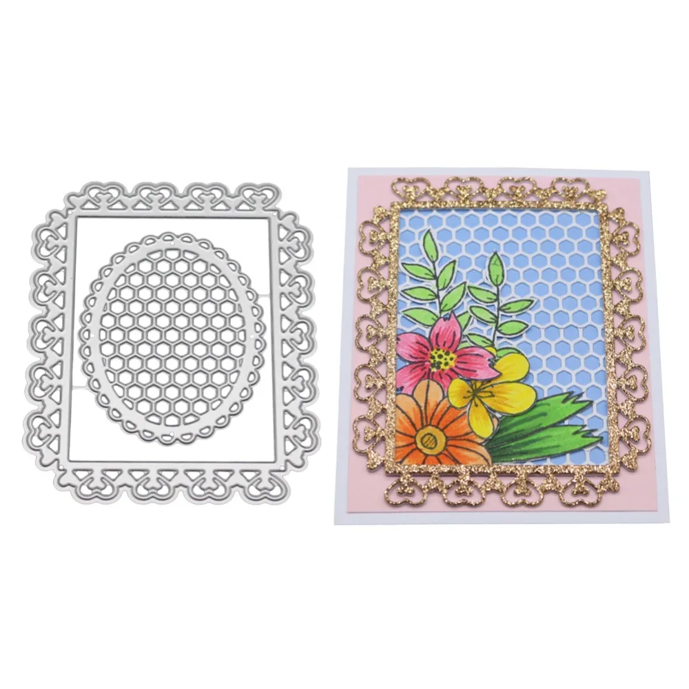 

Lace Hollow Border Metal Cutting Dies Stencil for Making Scrapbook Greeting Card Edge Embossing Template DIY 2019 New Design