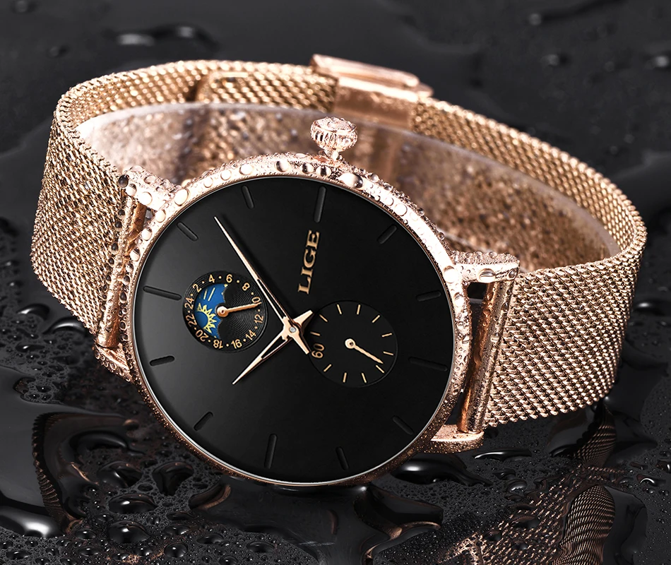 LIGE Fashion Casual Mens Watches Waterproof Analogue Sports Fashion Casual Mens Watches Waterproof Analogue Sports Wristwatches