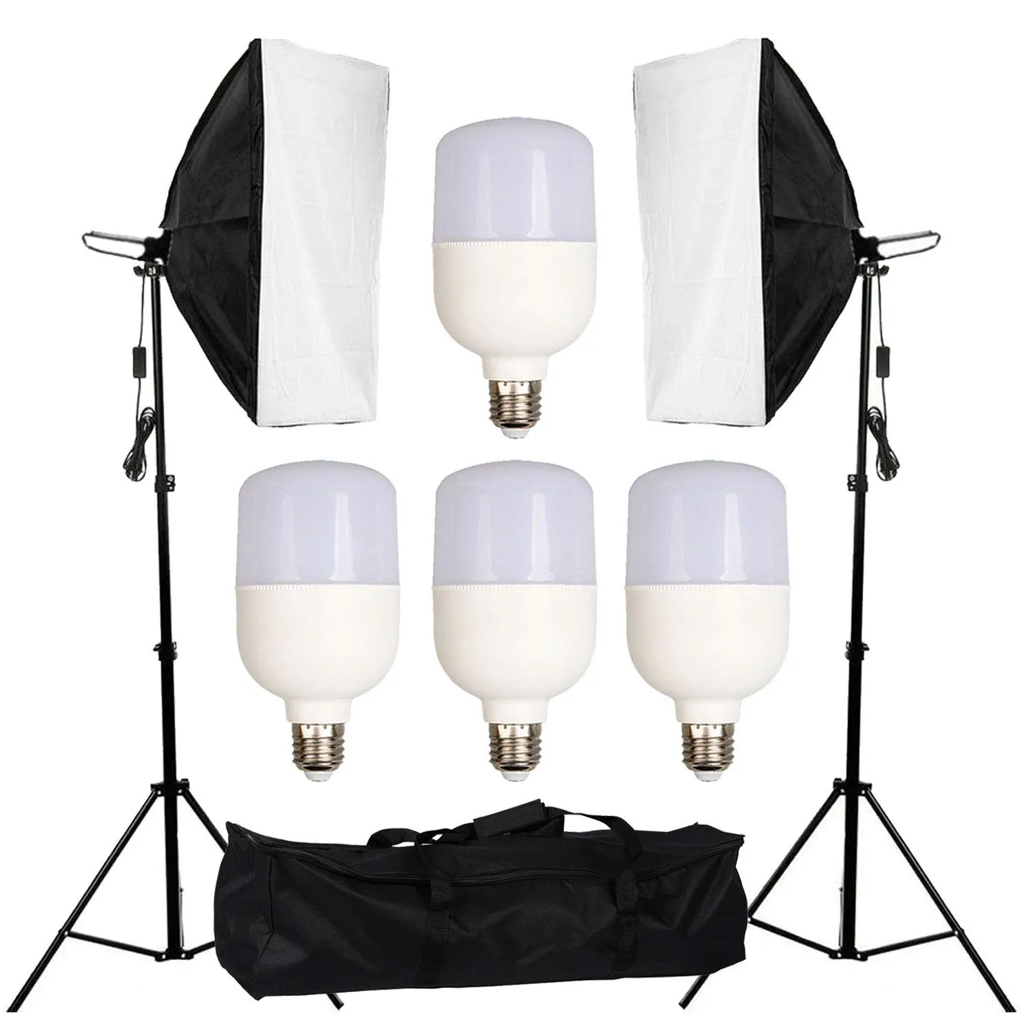 ZUOCHEN фотостудия 4x25 W светодиодный софтбокс светильник ing Stand Kit Фото Видео светильник