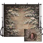 Виниловый фон для фотосъемки с масляной печатью цветочным рисунком весенней винтажной детской фотобудки