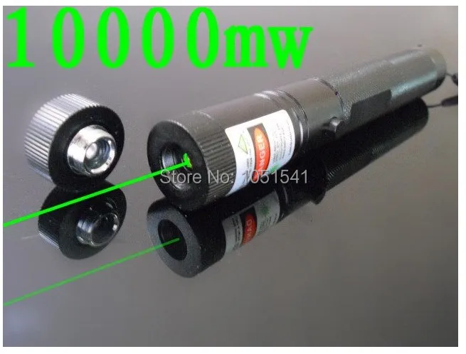 

High Power Military Burning Powerful Green Laser Pointer 10w 10000m 532nm LAZER Focusable Burn Match,Pop Balloon Burn Cigarettes
