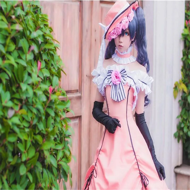 Ciel Phantomhive/Карнавальные костюмы черного цвета Платье для девочек в подарок