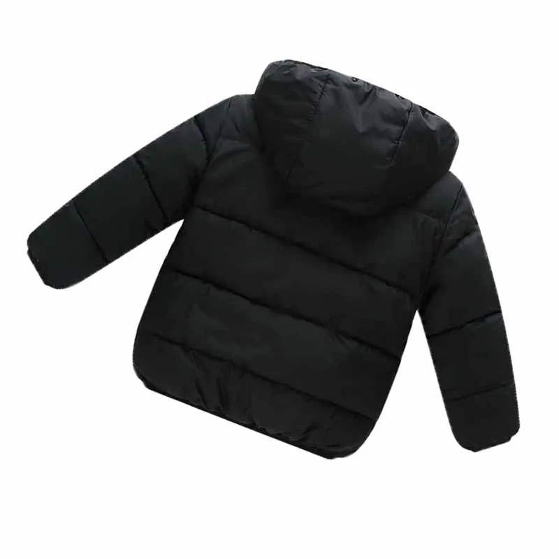Зимние парки для мальчиков пальто детей повседневные хлопковые бархатные