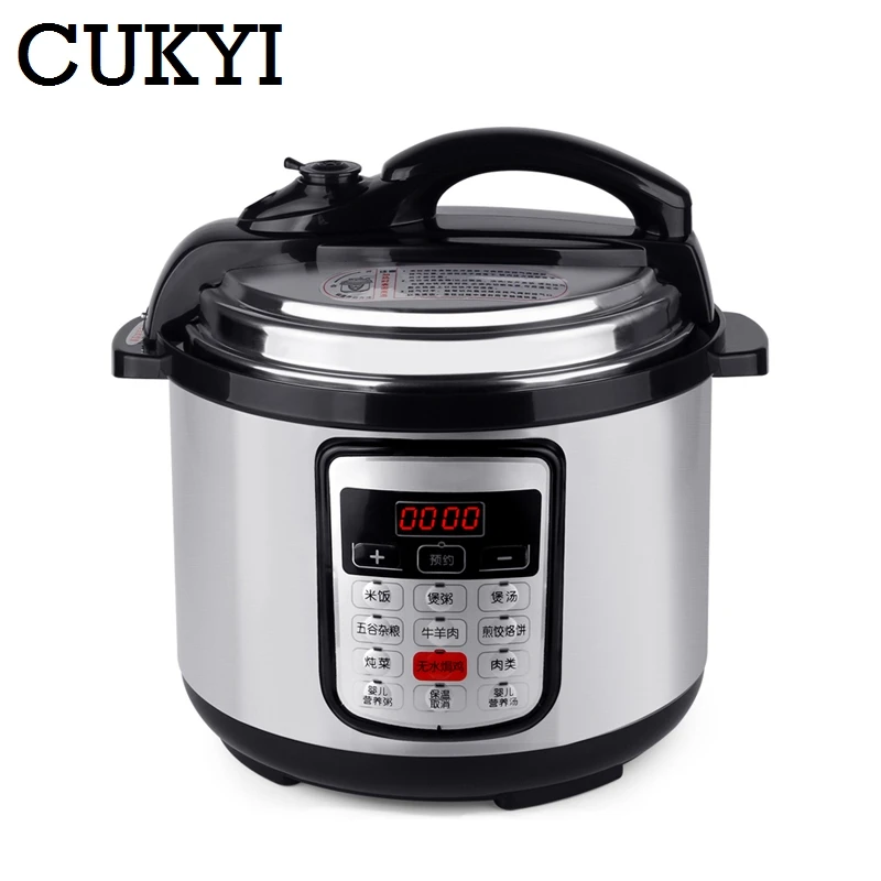 CUKYI 6L 8L Многофункциональный Нержавеющая сталь Электрический Давление Плита