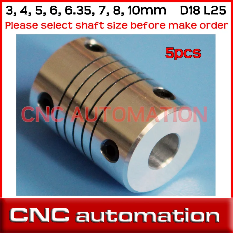 5 шт. Гибкий вал Муфта двигателя 3 4 6 35 7 8 10 1/4 .25 шариковый винт|motor coupling|coupling 3mmflexible