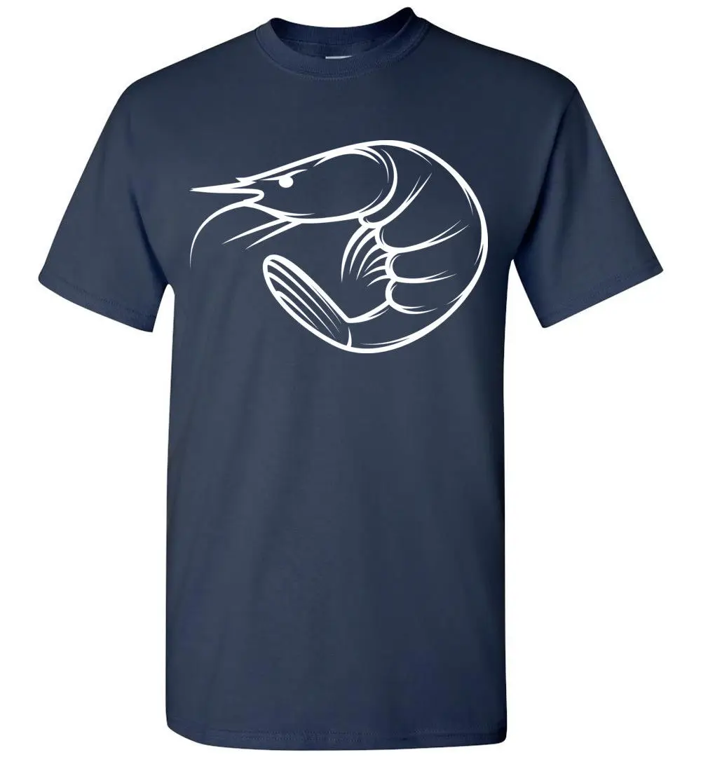 

2019 New Arrival Brand-Clothing Fashion angry Shrimp T-Shirt, Men Personalized Custom Tee Fish Print Tee shirt