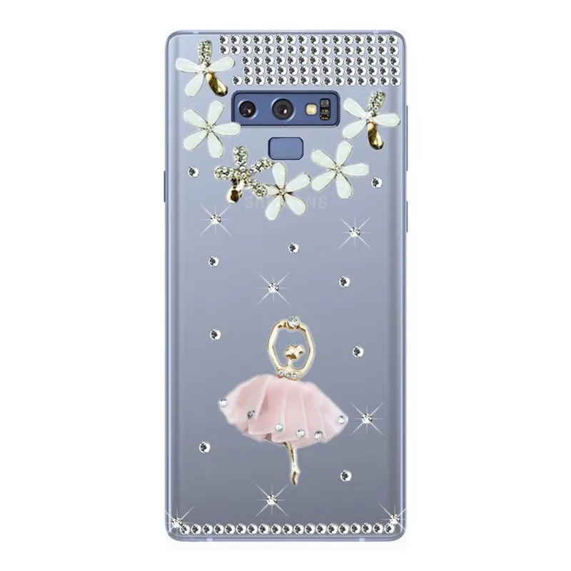 Для Samsung Galaxy Note 9 8 5 4 Алмазный чехол A80 A50 A7 2018 c7 c5 c9 pro Grand Prime J7 Neo Nxt J2 J5 prime блестящая
