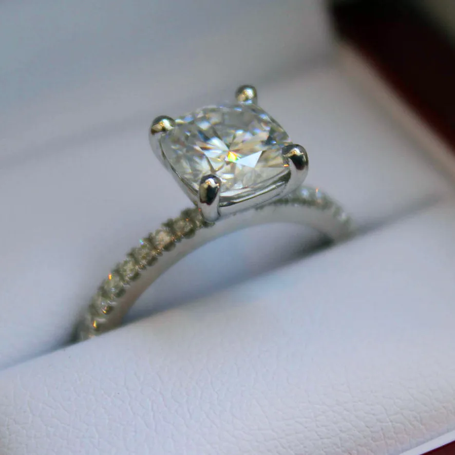 Роскошное женское кольцо с кристаллом из циркония милое модное обручальное