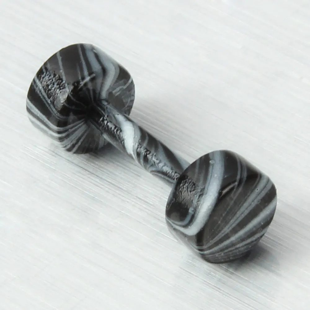 10 шт. шарообразные серьги из нержавеющей стали пирсинг для ушей в форме гантели