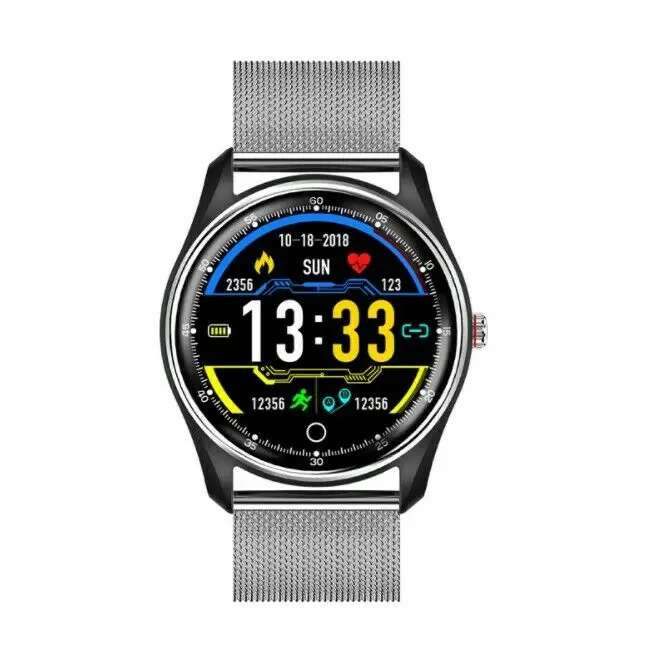 Серебристый MX9 Bluetooth Смарт часы водонепроницаемый IP68 для Android samsung IOS iPhone ios smartwatch - Цвет: Серебристый