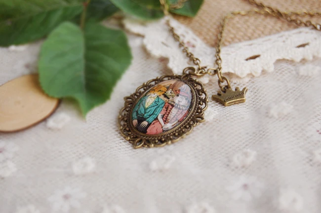 6pcs/lot Cute Mr. Fox and Mrs. Necklaces Love Vintage Bronzed Pendant for Best Friends XL121 | Украшения и аксессуары