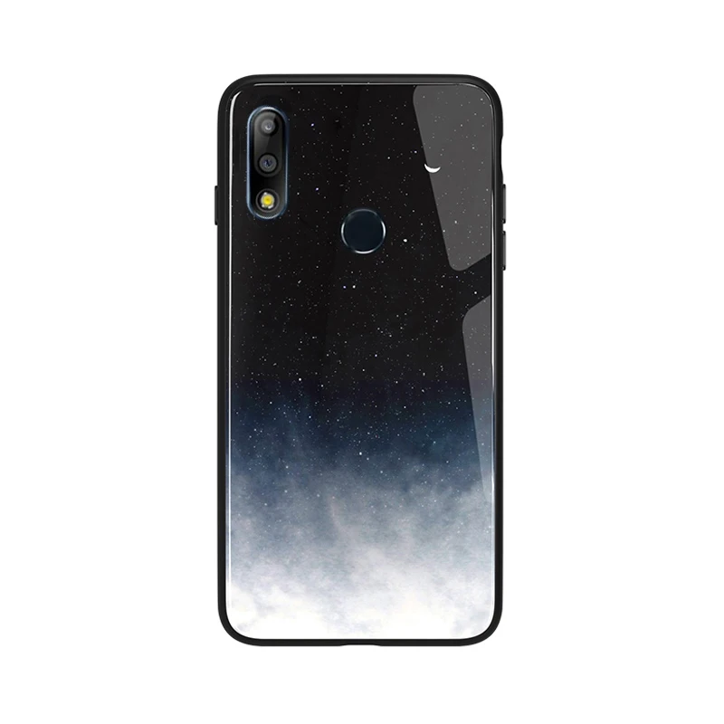 Black Чехол GFAITH для Asus Zenfone Max Pro M2 ZB631KL с дизайном звездного неба, полная защита Для Zenfone max pro m1 ZB601KL ZB602KL, чехол - Цвет: Black