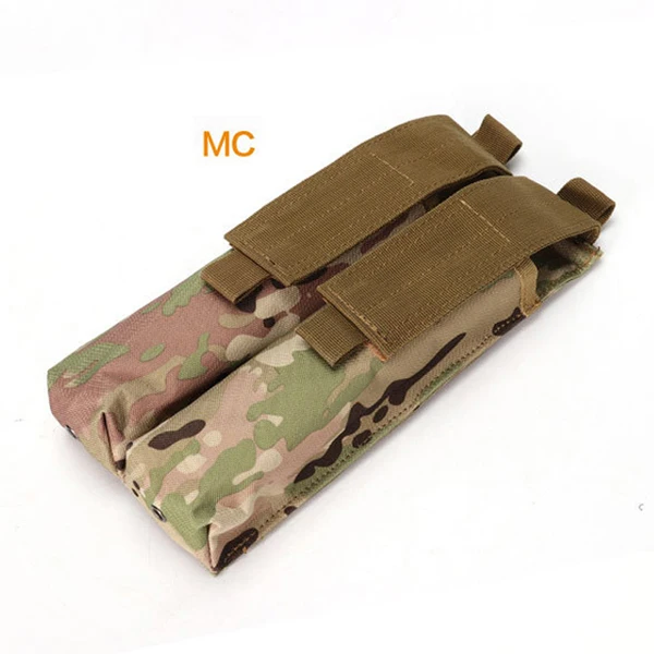 MC Airsoft Molle двойной P90/UMP военный подсумок Coyote Tactical TAN BK CP ACU OD Лесной Камуфляж 10 цветов - Цвет: MC