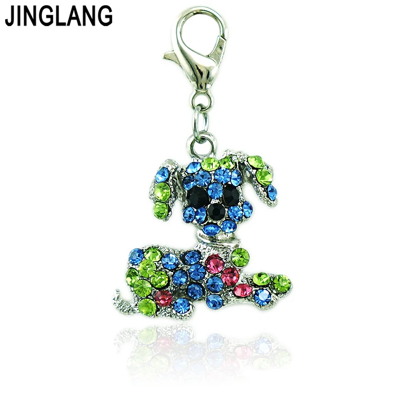 JINGLANG модные подвески на застежке Лобстере 2 цвета полностью покрытые стразами