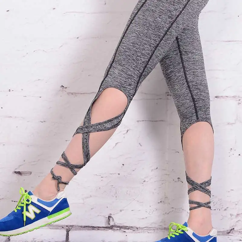 Женские спортивные штаны для спортзала упражнения йоги черные леггинсы фитнеса