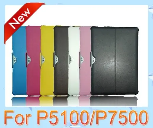 [T_one] 20pcs/lot Free Shipping By Fedex/DHL Colorful Leather Flip Case Cover For Samsung Galaxy Tab 10.1 P7500 P5100 | Компьютеры и