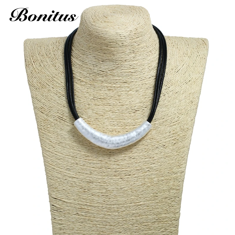 [Bonitus Jewelry Store]New Arrival fashion statement necklace choker leather women jewelry or girl HOT 06N3287 | Украшения и