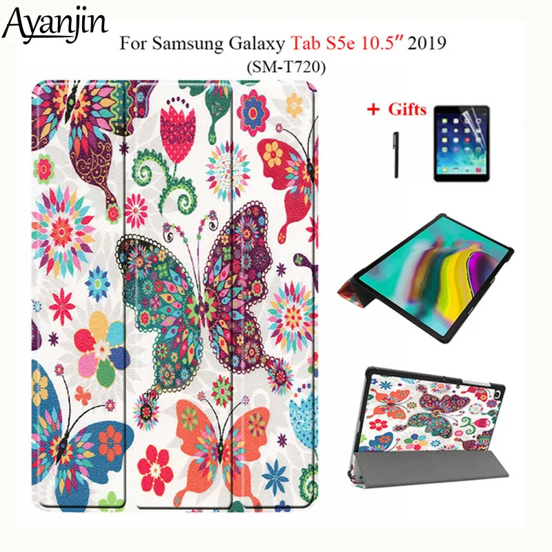 Хит Магнитный чехол-книжка для Samsung Galaxy Tab S5E 10 5 2019 SM-T720-T725 чехол из полиуретановой