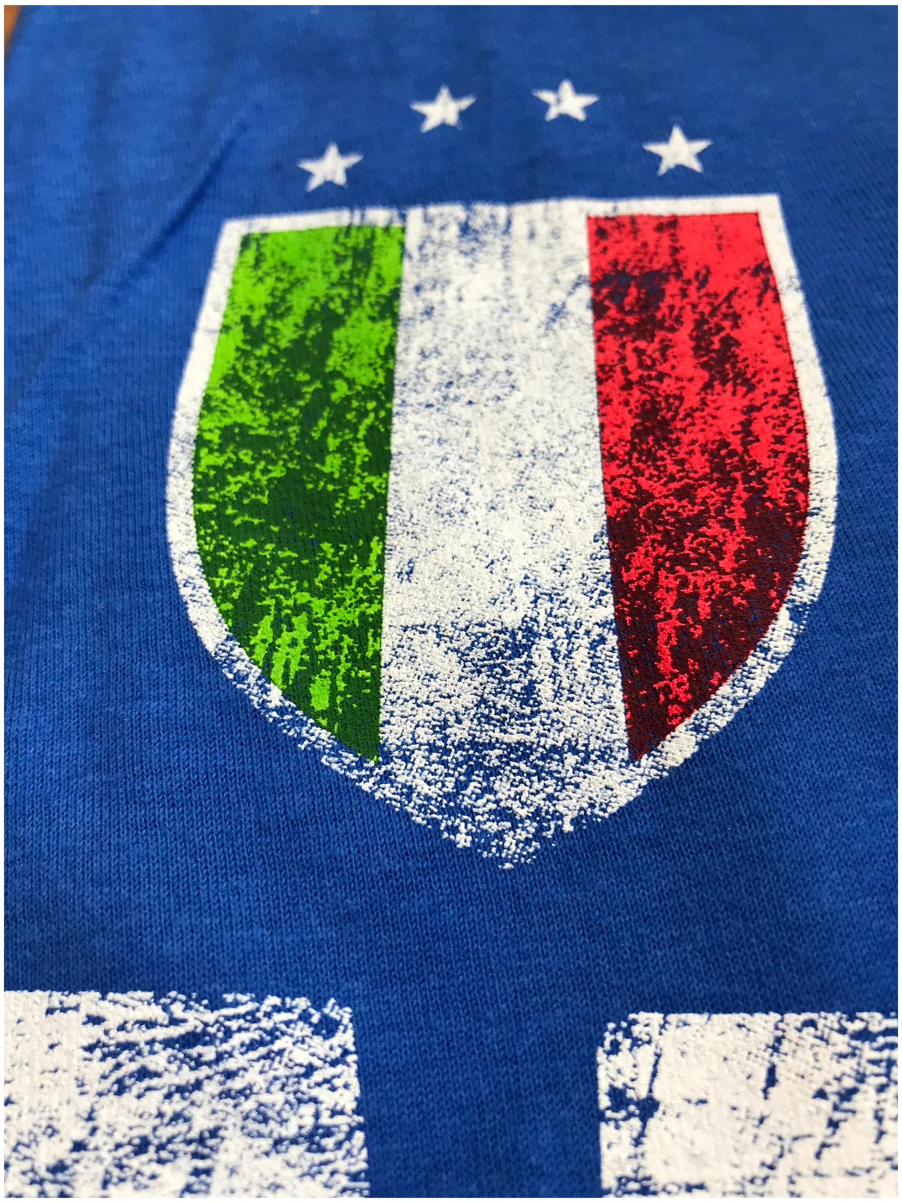 ITALIA Italy Azzurri Futbol(итальянский Национальный футбол) Винтажная Футболка мужская и женская футболка с коротким рукавом
