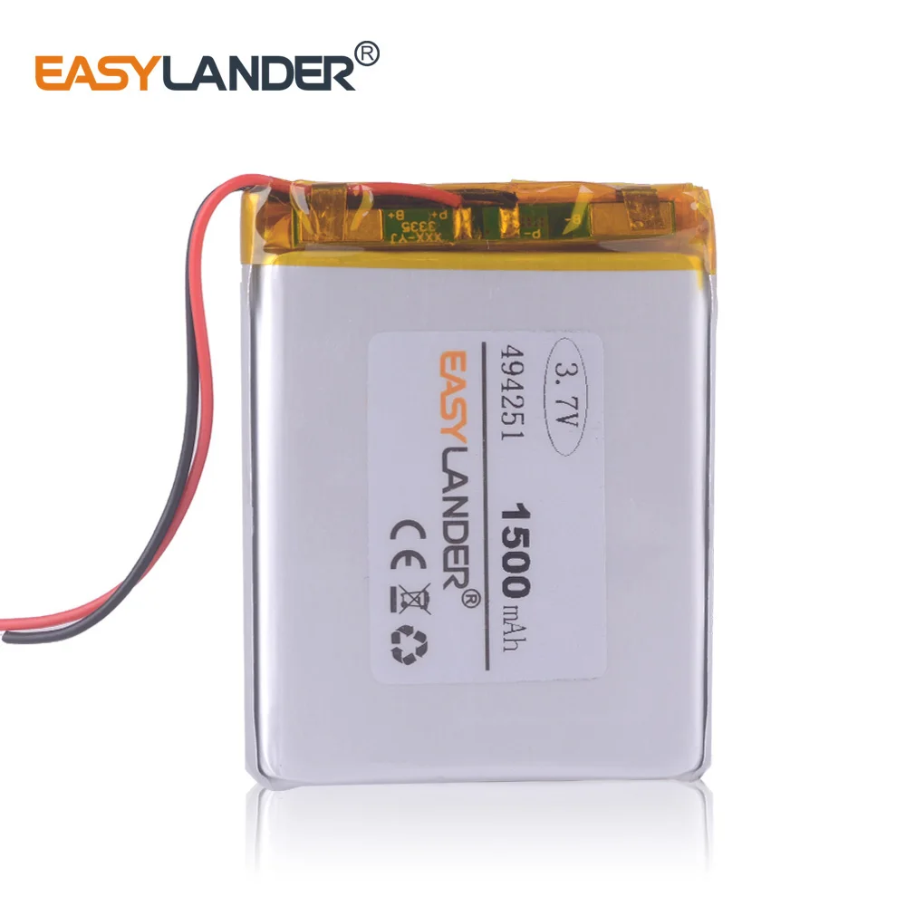 CE ROHS 3 7 V литий полимерный аккумулятор 1500mAh C430 GPS навигатор 484251 рекордер|rechargeable
