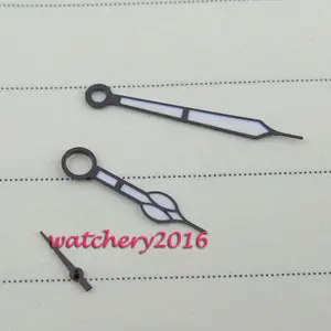 Повседневные черно-белые часы, новейший дизайн, запасные части из нержавеющей стали для ETA 6497 6498, часовая стрелка