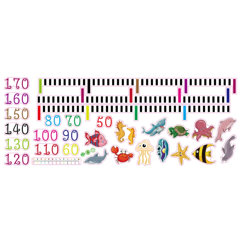 

Height Measure Wall Sticker For Kids Room Cartoon Height Meter Wall Decal DIY Children'S Growth Chart Record Home Decoration HTM