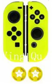 YE Силиконовый чехол и ручки для nyd Switch JOY-CON защитные аксессуары - Цвет: YE