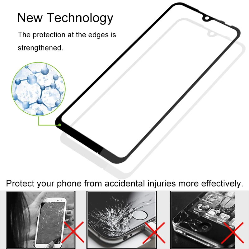 Защитная пленка для экрана из закаленного стекла полное покрытие XIAOMI Redmi Note 7 Pro