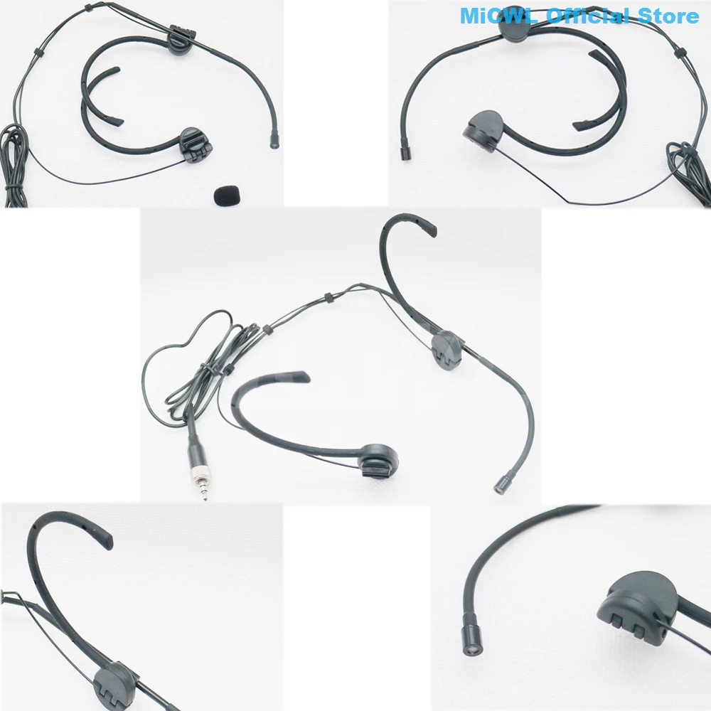 Professional Folding Condenser Headset Microphone For Sennheiser Shure MiPro AKG Audio-Technica Wireless Transmitter SM68