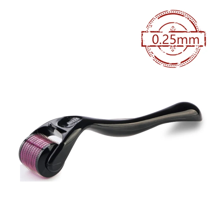 black purple 0.25 mm Microneedle Mezoroller DRS 540 Дерма ролик микро иглы дермароллер титановый уход за выпадением волос инструмент для ухода за кожей лица - Цвет: black purple 0.25 mm