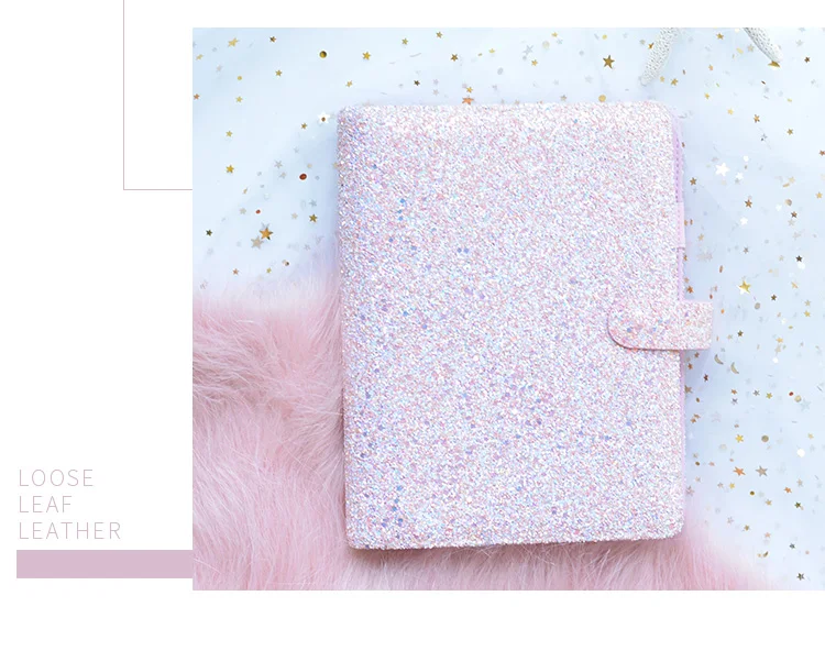 Lovedoki серии Sequins записная книжка спиральный планировщик A5A7 розовый личный дневник записная книжка s и дневники, школьные канцелярские принадлежности