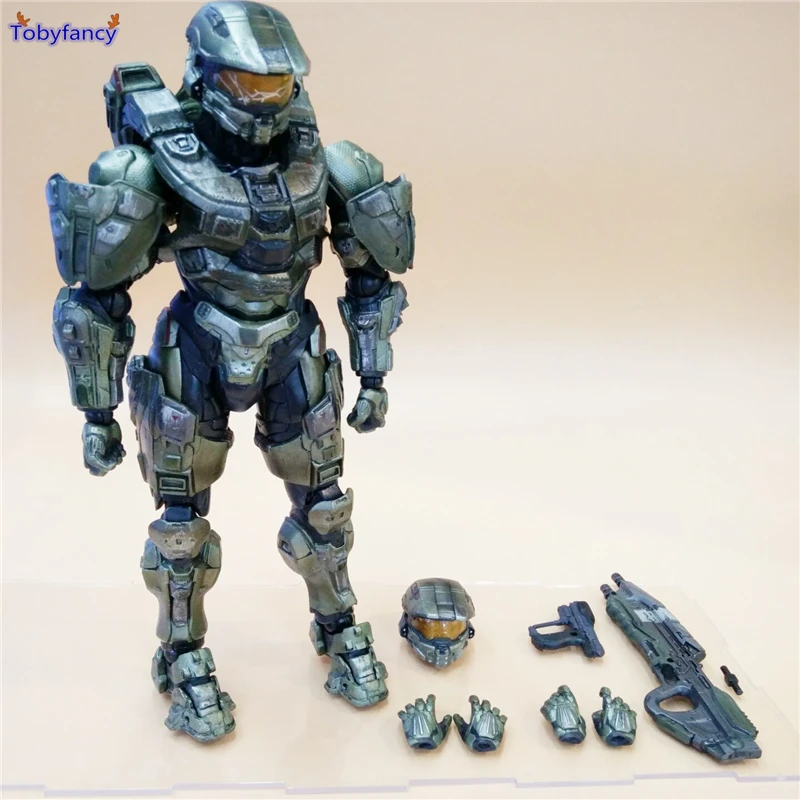Tobyfancy Halo 5 фигурку Играть искусств Кай Игрушечные лошадки Master Chief PA Kai Коллекция