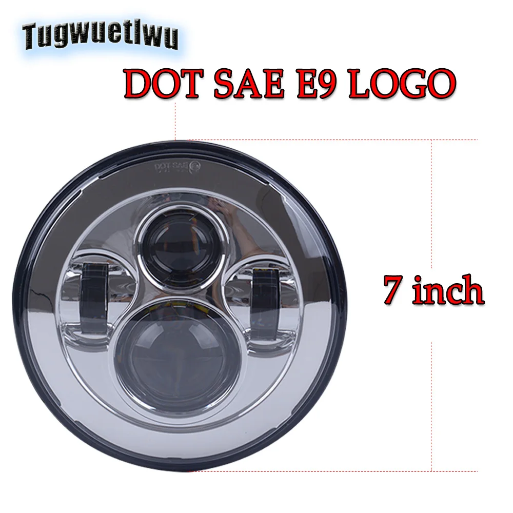 2 шт. 7 дюймов светодиодный проектор фар высокого/ближнего света &quotсветодиодный