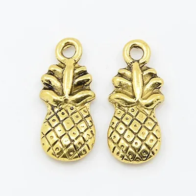500 шт старинное золото ананас Очаровательная подвеска из сплава ручной работы