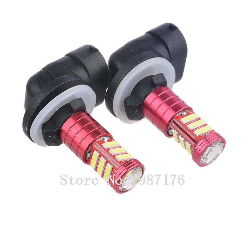 Автомобильная фара H27W2 PGJ13 2X881 холодный белый свет 550 люменов 7020 11 SMD лампа для