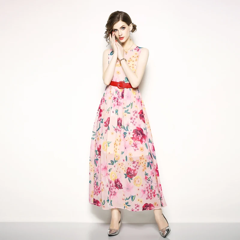 Летнее пляжное платье для подиума женское Sommer Kleid 2018 vestido de festa Длинные платья